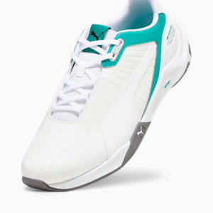 Mercedes-AMG Petronas F1 Kart Cat RL NITRO Motorsport Sneakers, PUMA White-Spectra Green-Mercedes Team Silver, extralarge-GBR