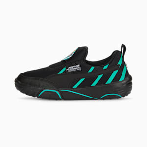 Mercedes AMG Petronas F1 Bao Kart Kids' Sneakers, PUMA Black-Spectra Green, extralarge-IND