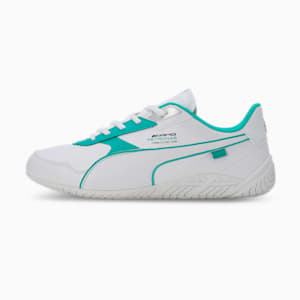 Mercedes AMG Petronas  RDG Cat 2.0 Men's Sneakers, PUMA White-PUMA White-Spectra Green, extralarge-IND