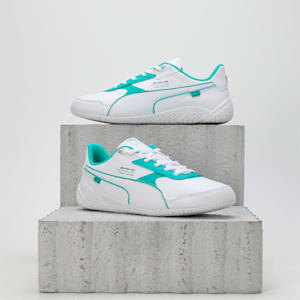 Mercedes AMG Petronas  RDG Cat 2.0 Men's Sneakers, PUMA White-PUMA White-Spectra Green, extralarge-IND