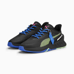Mercedes AMG Petronas Maco SL Unisex Shoes, PUMA Black-Royal Sapphire-Glowing Pink