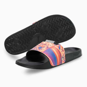 Mercedes AMG Petronas F1 Leadcat 2.0 Unstoppable Unisex Slides, PUMA Black-PUMA Silver
