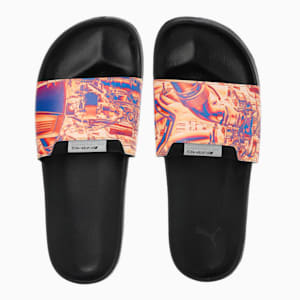 Mercedes AMG Petronas F1 Leadcat 2.0 Unstoppable Unisex Slides, PUMA Black-PUMA Silver