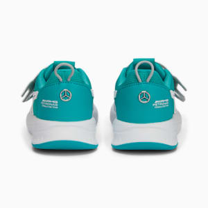 Mercedes AMG Petronas F1 Evolve PTC V Kids' Sneakers, Spectra Green-Mercedes Team Silver, extralarge-IND
