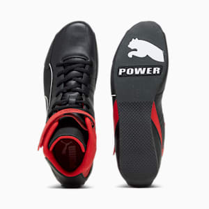 Scuderia Ferrari Kart Cat RL Mid Unisex Sneakers, PUMA Black-Rosso Corsa, extralarge-IND