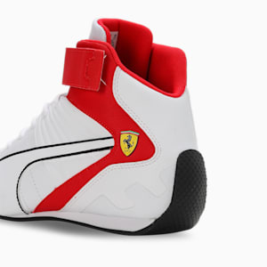 Scuderia Ferrari Kart Cat RL Mid Unisex Sneakers, PUMA White-Rosso Corsa, extralarge-IND