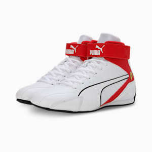 Scuderia Ferrari Kart Cat RL Mid Unisex Sneakers, PUMA White-Rosso Corsa, extralarge-IND