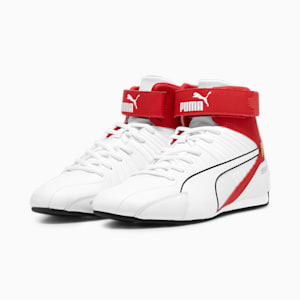 Scuderia Ferrari Kart Cat RL Mid Motorsport Sneakers, PUMA White-Rosso Corsa, extralarge