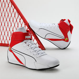 Scuderia Ferrari Kart Cat RL Mid Unisex Motorsport&nbsp;Sneakers, PUMA White-Rosso Corsa, extralarge-IND