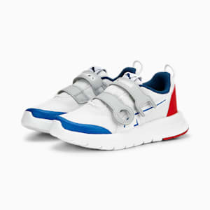 BMW M Motorsport Evolve PTC V Kids' Sneakers, PUMA White-Strong Blue-Fiery Red