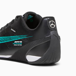 Mercedes-AMG Petronas Motorsport Carbon Cat Men's Driving Shoes, PUMA Black-Spectra Green, extralarge