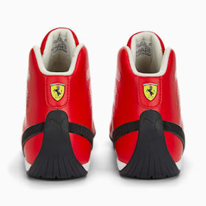 Chaussures de sports automobiles Scuderia Ferrari Carbon Cat Mid, Rosso Corsa-PUMA White-PUMA Black