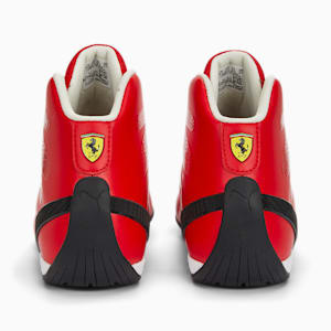Scuderia Ferrari Carbon Cat Mid Men's Driving Shoes, Rosso Corsa-PUMA White-PUMA Black