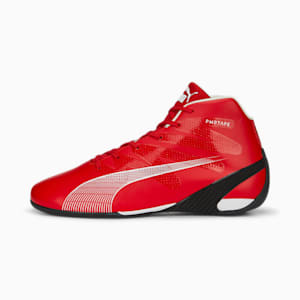 Zapatos para conducción Scuderia Ferrari Carbon Cat Mid, Rosso Corsa-PUMA White-PUMA Black
