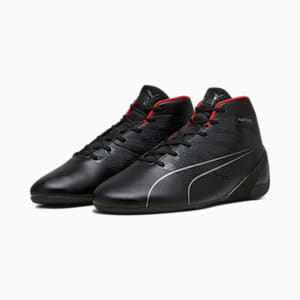 Scuderia Ferrari Carbon Cat Mid Unisex Driving Shoes, PUMA Black-PUMA Black, extralarge-IND