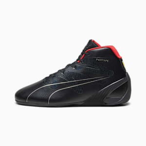 Scuderia Ferrari Carbon Cat Mid Unisex Driving Shoes, PUMA Black-PUMA Black, extralarge-IND