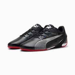 Scuderia Ferrari Carbon Cat Men's Driving Shoes, PUMA Black-PUMA White-Rosso Corsa, extralarge