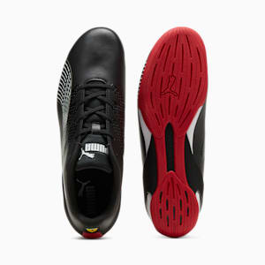 Scuderia Ferrari Carbon Cat Men's Driving Shoes, PUMA Black-PUMA White-Rosso Corsa, extralarge