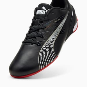 Scuderia Ferrari Carbon Cat Men's Driving Shoes, PUMA Black-PUMA White-Rosso Corsa, extralarge