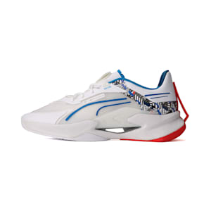 メンズ BMW MMS LGND ASSEMBLY スニーカー, Puma White-Fiery Red