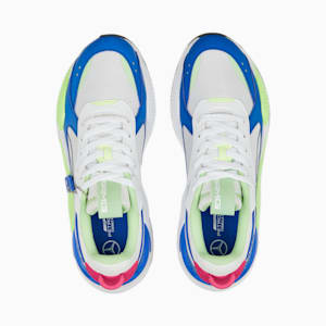 Zapatos de automovilismo Mercedes-AMG Petronas Motorsport RS-X, PUMA White-Royal Sapphire