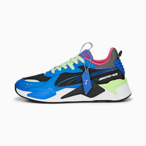 Zapatos de automovilismo Mercedes-AMG Petronas Motorsport RS-X, PUMA Black-Royal Sapphire