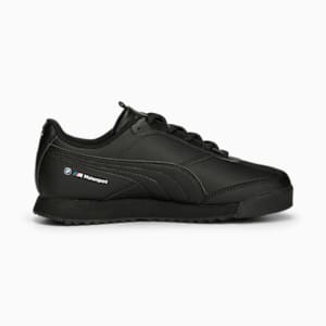 Zapatos deportivos de automovilismo BMW M Motorsport Roma Via para niño pequeño, PUMA Black-Cool Cobalt