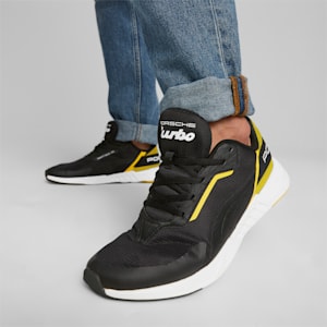 Porsche Legacy Tiburion Logo Unisex Sneakers, PUMA Black-PUMA Black, extralarge-IND