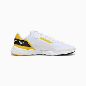 Porsche Legacy Tiburion Logo Unisex Sneakers, PUMA White-Lemon Chrome, extralarge-IND