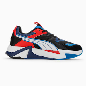 BMW M Motorsport RS-Puls Women's Sneakers, PUMA Black-Cool Cobalt-Pop Red, extralarge-IND