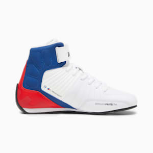 BMW M Motorsport Kart Cat Mid Youth Sneakers, PUMA White-Pop Red, extralarge-IND