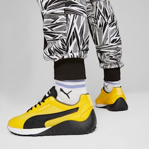 Porsche Legacy SPEEDFUSION Men's Driving Shoes, Lemon Chrome-PUMA Black-PUMA White, extralarge