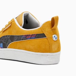 BWW M Motorsport Men's Suede Sneakers, Amber-PUMA Black-Puma White, extralarge