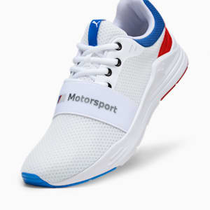 BMW M Motorsport Wired Run Unisex Driving Shoes, PUMA White-Pop Red, extralarge-IND