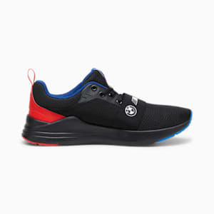 BMW M Motorsport Wired Run Unisex Driving Shoes, PUMA Black-Pop Red-Pro Blue, extralarge-IND