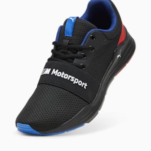 BMW M Motorsport Wired Run Unisex Driving Shoes, PUMA Black-Pop Red-Pro Blue, extralarge-IND