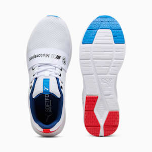 BMW M Motorsport Wired Run Unisex Driving Shoes, PUMA White-Pop Red-Cool Cobalt, extralarge-IND