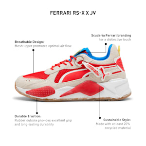 Scuderia Ferrari x Joshua Vides RS-X Unisex Sneakers, Rosso Corsa-Frosted Ivory, extralarge-IND