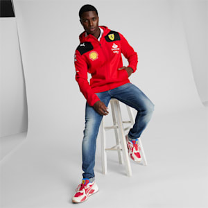 Tenis SCUDERIA FERRARI x JOSHUA VIDES RS-X para hombre, Rosso Corsa-Frosted Ivory, extralarge