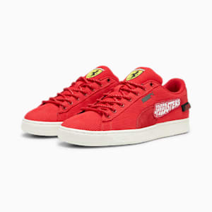 Scuderia Ferrari Clyde Unisex Sneakers, Rosso Corsa-Warm White, extralarge-IND