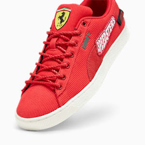 Scuderia Ferrari Clyde Unisex Sneakers, Rosso Corsa-Warm White, extralarge-IND