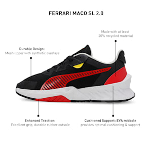 Scuderia Ferrari Maco SL 2.0 Driving Shoes, PUMA Black-Rosso Corsa-PUMA White, extralarge-IND