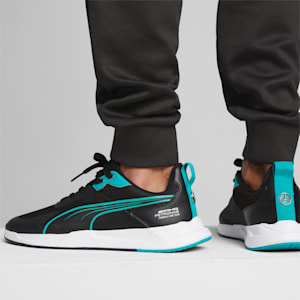 Mercedes-AMG PETRONAS IONICspeed Unisex Driving Shoes, PUMA Black-Spectra Green-PUMA White, extralarge-IND