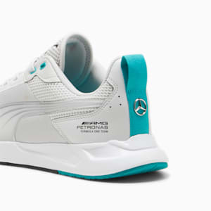 Mercedes-AMG PETRONAS IONICspeed Driving Shoes, Feather Gray-Sheen Green, extralarge