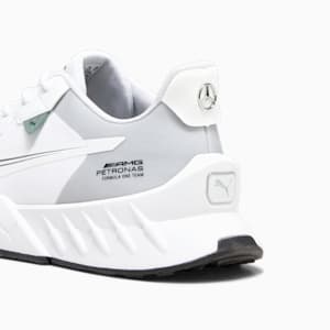 Mercedes-AMG PETRONAS Maco SL 2.0 Unisex Driving Shoes, PUMA White-Mercedes Team Silver, extralarge-IND