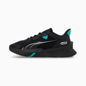 Mercedes-AMG PETRONAS Maco SL 2.0 Unisex Driving Shoes, PUMA Black-Spectra Green, extralarge-IND