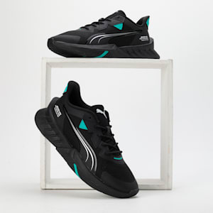 Mercedes-AMG PETRONAS Maco SL 2.0 Unisex Driving Shoes, PUMA Black-Spectra Green, extralarge-IND