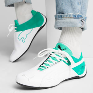Tenis Mercedes-AMG PETRONAS F1 Future Cat OG para hombre, PUMA White-PUMA White-Spectra Green, extralarge
