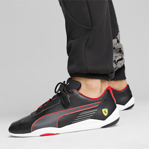 Scuderia Ferrari R-Cat Machina Unisex Driving Shoes, PUMA Black-PUMA White, extralarge-IND