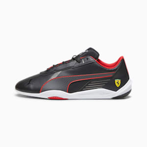 Scuderia Ferrari R-Cat Machina Unisex Driving Shoes, PUMA Black-PUMA White, extralarge-IND